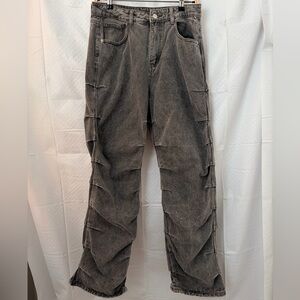 PrettyLittleThing Charcoal Cargo Pants